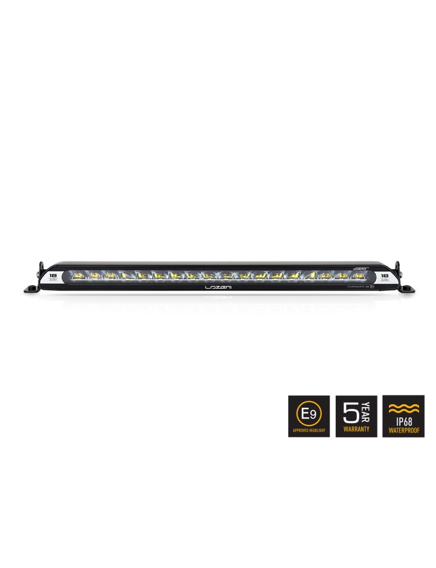 LAZER Linear-18 Elite — panel LED 13 500 lm, podwójna homologacja E