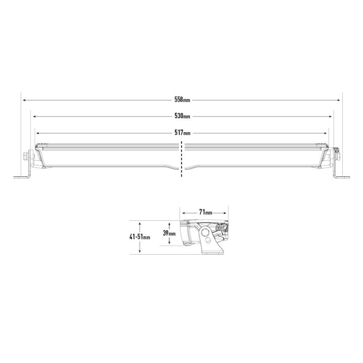 Lazer Glide 18 - listwa LED - ujęcie 3