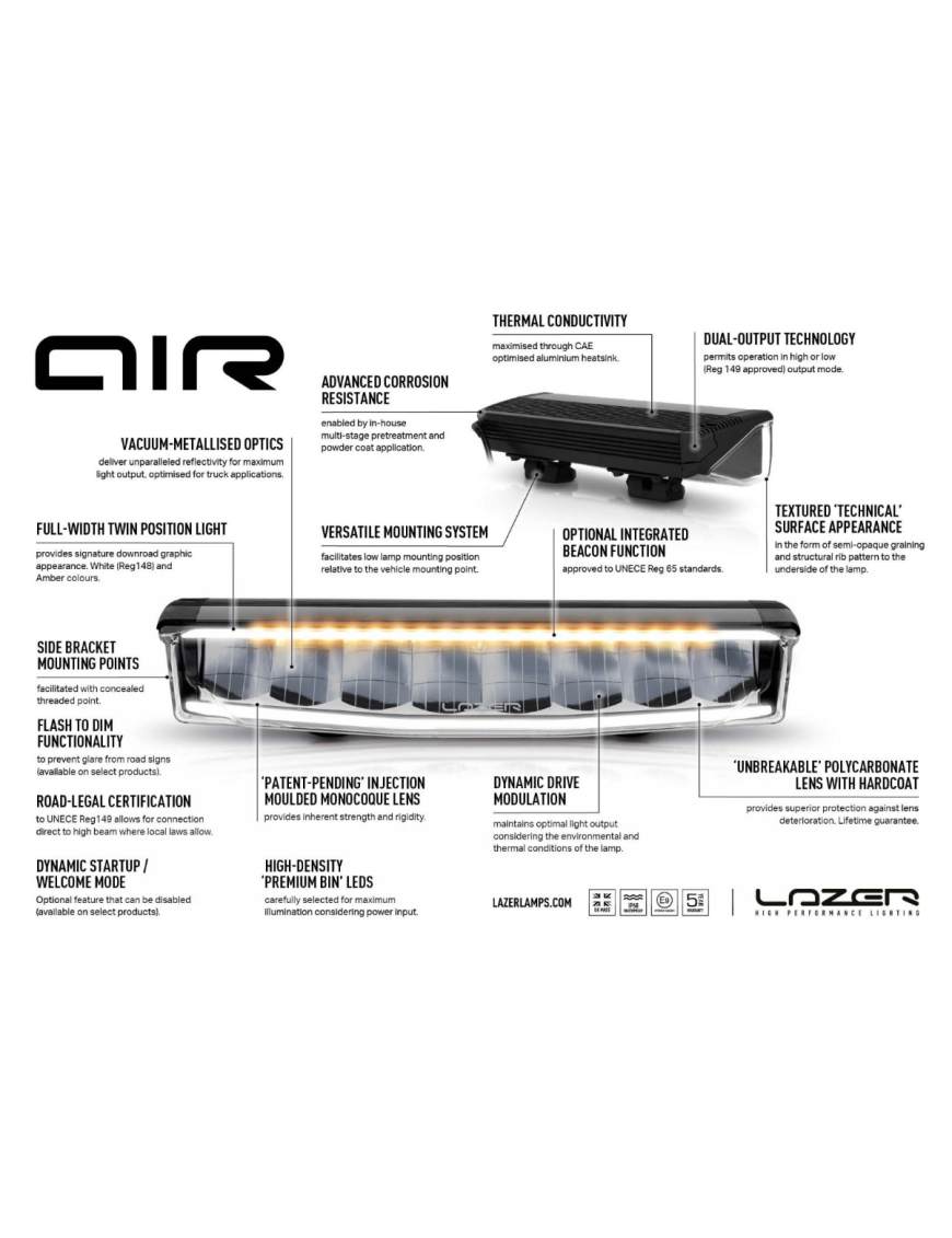 Lampa ostrzegawcza LAZER AIR-90