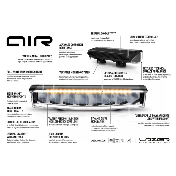 Lampa ostrzegawcza LAZER AIR-55 BEACON - ujęcie 6