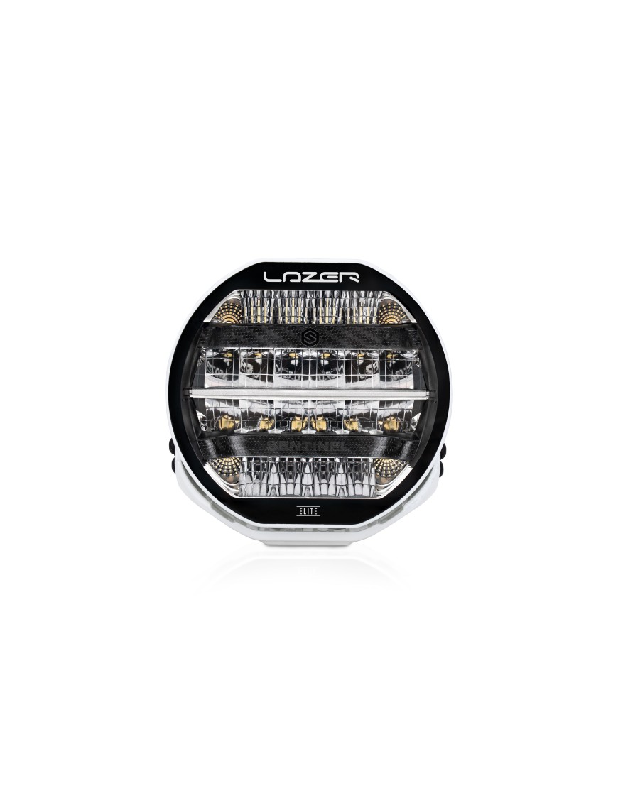 LAZER Sentinel 9'' Elite White ze światłami pozycyjnymi – okrągła lampa LED
