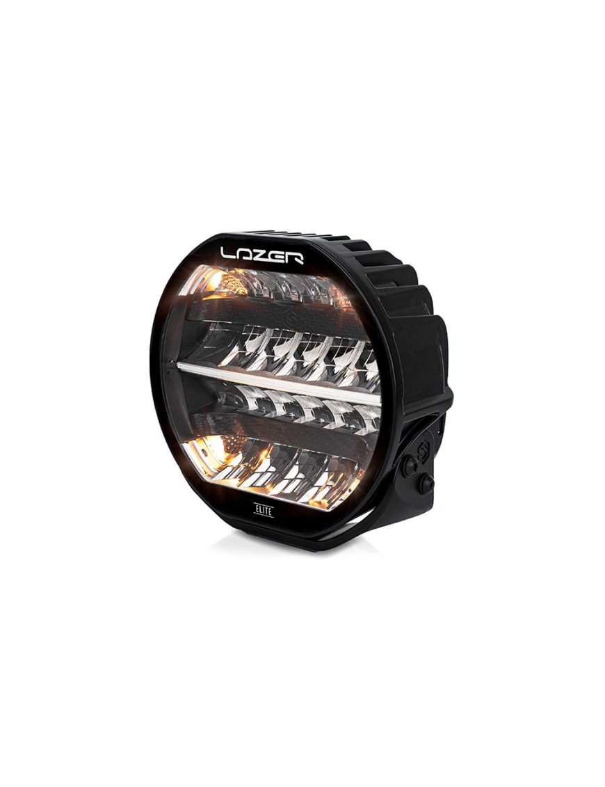 LAZER Sentinel 9'' Elite Black ze światłami pozycyjnymi – okrągła lampa LED