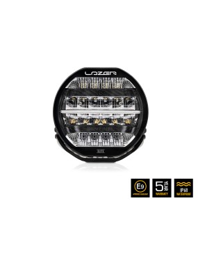 LAZER Sentinel 9'' Elite Black ze światłami pozycyjnymi – okrągła lampa LED