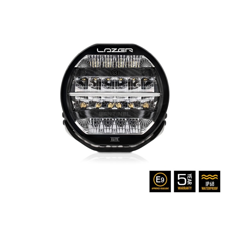 LAZER Sentinel 9'' Elite Black ze światłami pozycyjnymi – okrągła lampa LED - ujęcie 2