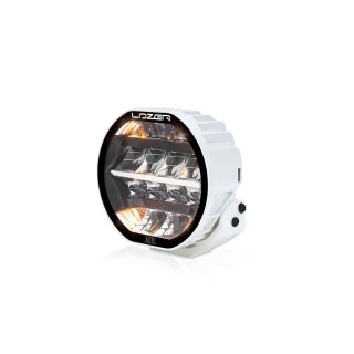 LAZER Sentinel 7" Elite White ze światłami pozycyjnymi - okrągła lampa LED