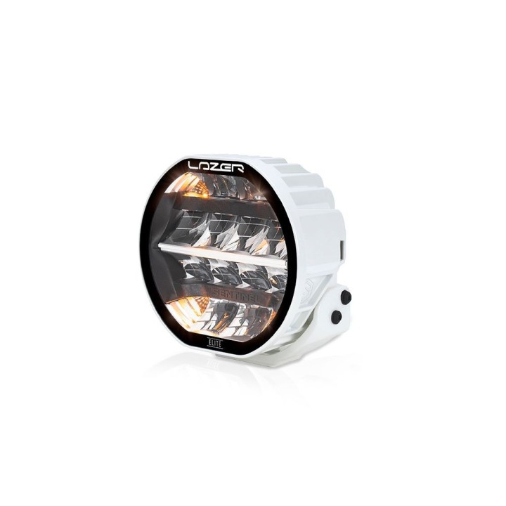 LAZER Sentinel 7" Elite White ze światłami pozycyjnymi - okrągła lampa LED