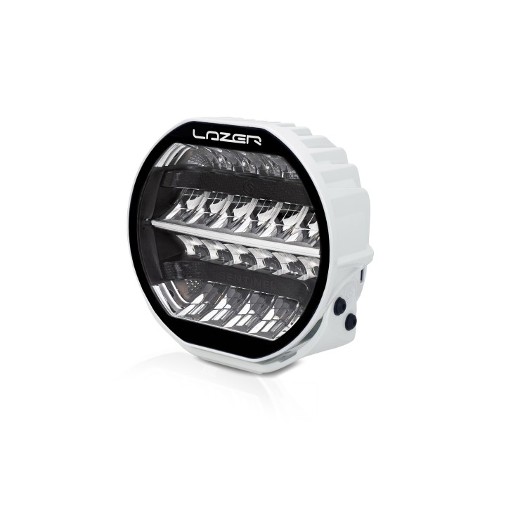 LAZER Sentinel 9'' White ze światłami pozycyjnymi – okrągła lampa LED