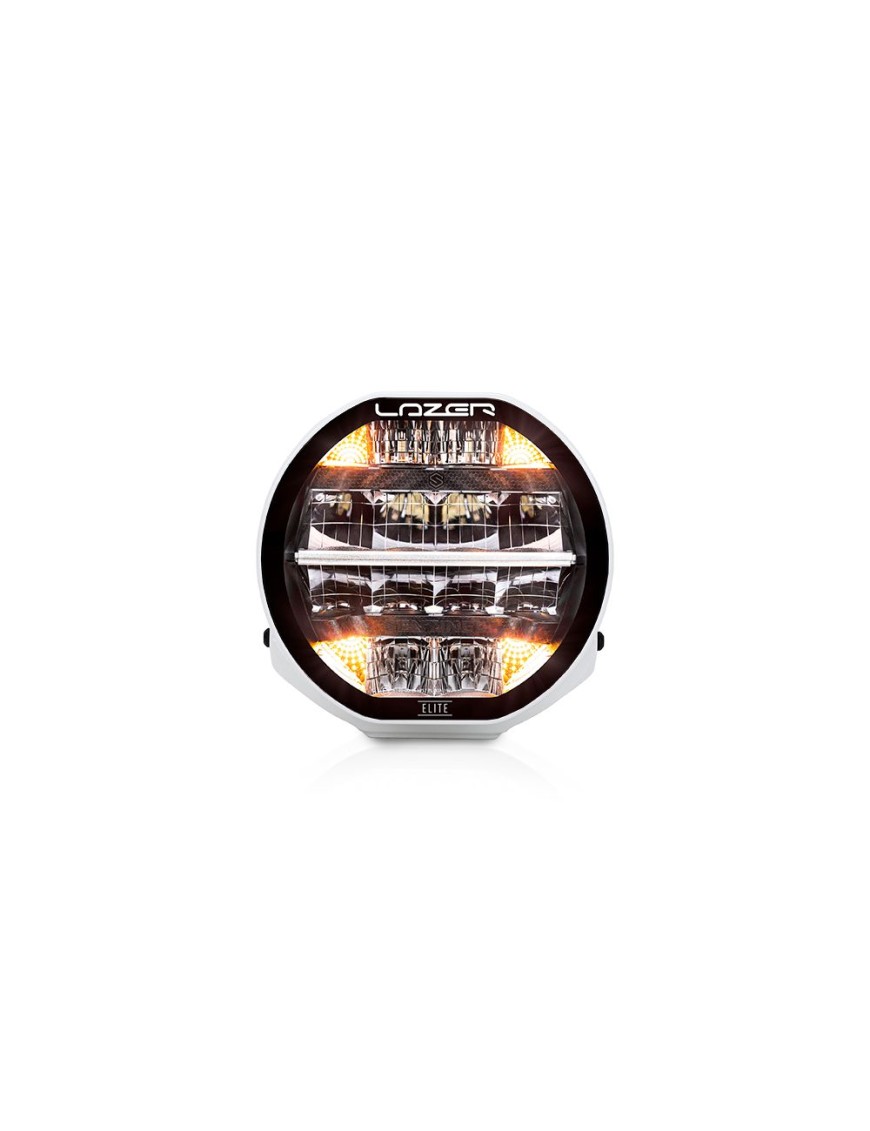 LAZER Sentinel 7" Elite White ze światłami pozycyjnymi - okrągła lampa LED