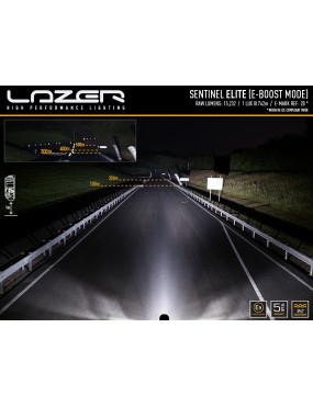 LAZER Sentinel 9'' Elite White ze światłami pozycyjnymi – okrągła lampa LED