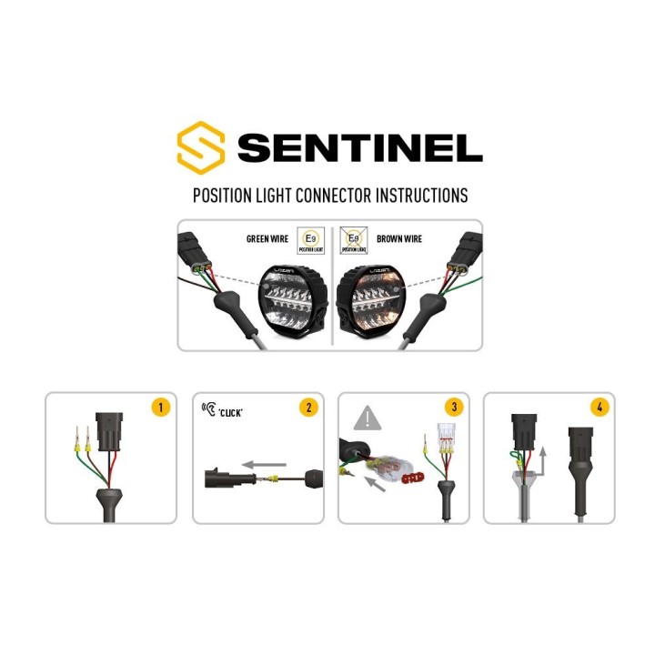 LAZER Sentinel 9'' Elite Black ze światłami pozycyjnymi – okrągła lampa LED - ujęcie 9