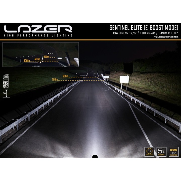 LAZER Sentinel 9'' Elite Black ze światłami pozycyjnymi – okrągła lampa LED - ujęcie 11