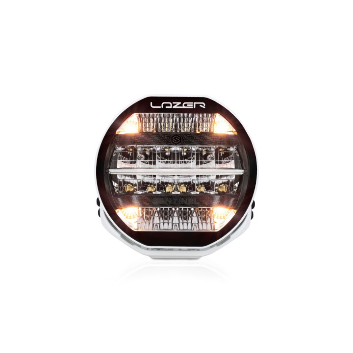 LAZER Sentinel 9'' White ze światłami pozycyjnymi – okrągła lampa LED - ujęcie 4