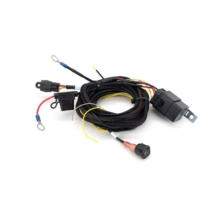 Wiązka do podłączenia pojedynczej lampy DEUTSCH DT - 4 PIN, 12V z włącznikiem - serii LAZER UTILITY, CARBON-6