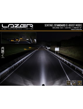 LAZER Sentinel 9'' White ze światłami pozycyjnymi – okrągła lampa LED