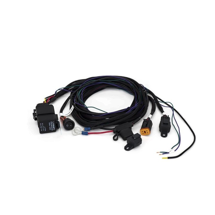 Wiązka do podłączenia dwóch lamp DEUTSCH DT - 4 PIN, 12V z włącznikiem - serii LAZER UTILITY, CARBON-6