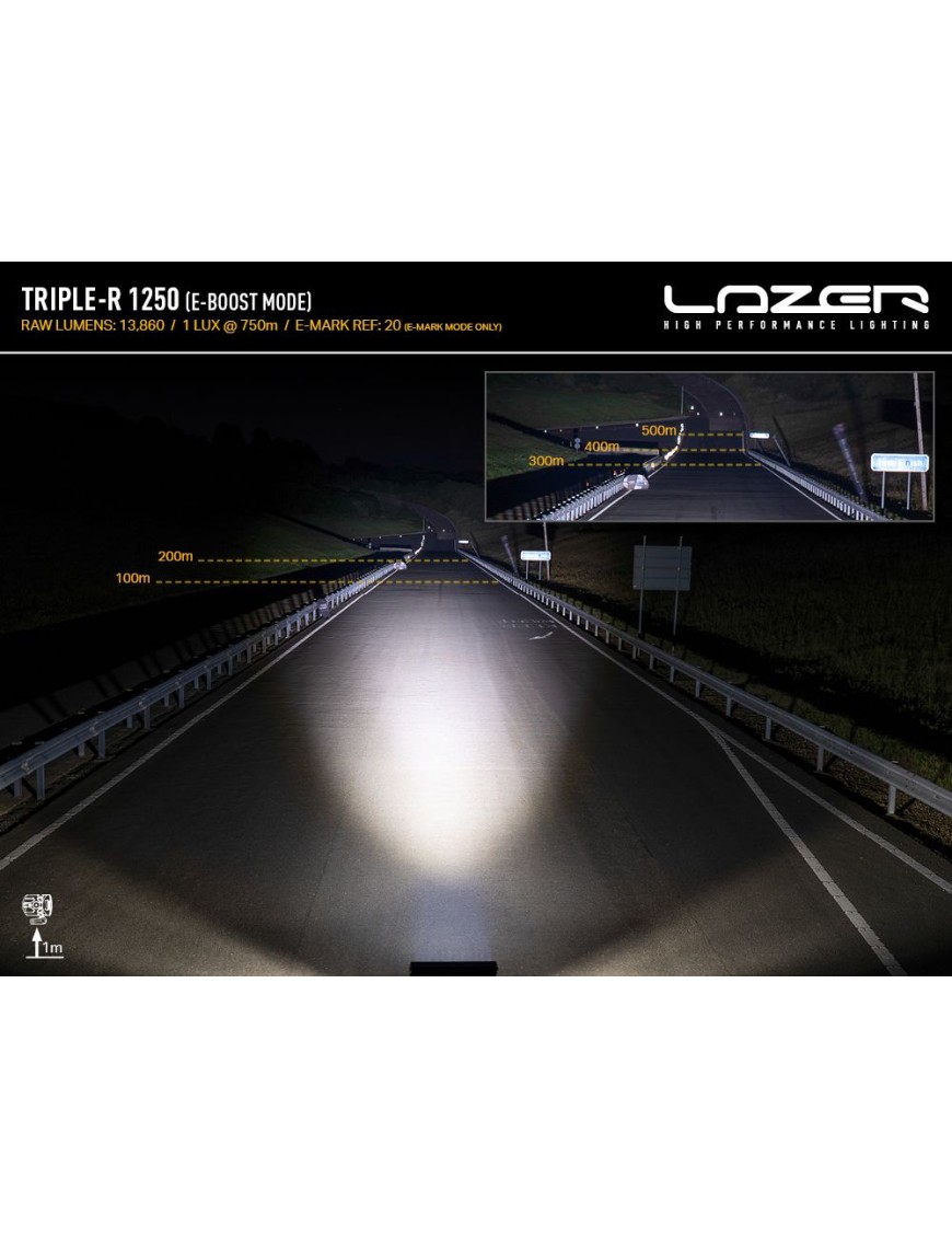 Lampa LAZER TRIPLE-R 1250 (Gen2) z zestawem do montażu w fabrycznym grillu – Ford Ranger Wildtrak (2023 -) Wildtrak PHEV