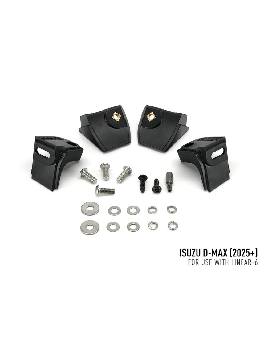 Zestaw lampy LAZER Linear 6 Elite z systemem montażu w fabrycznym grillu - Isuzu D-Max (2024 - 2026 -)