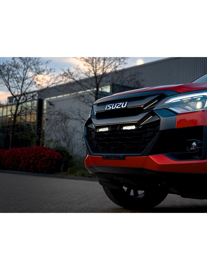 Zestaw lampy LAZER Linear 6 Elite+ z systemem montażu w fabrycznym grillu - Isuzu D-Max (2024 - 2026 -)