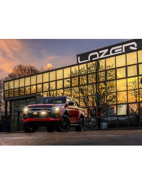Zestaw lampy LAZER Linear 6 Elite+ z systemem montażu w fabrycznym grillu - Isuzu D-Max (2024 - 2026 -)