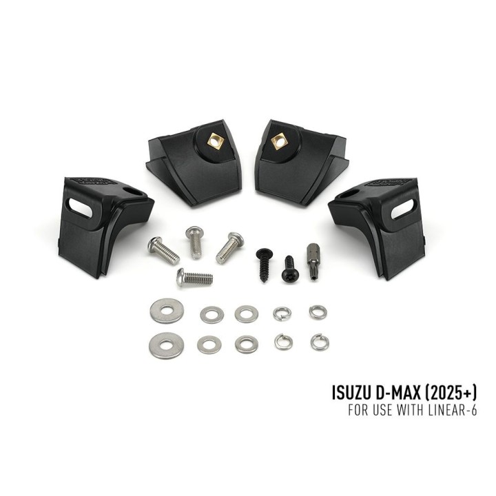 Zestaw lampy LAZER Linear 6 Elite+ z systemem montażu w fabrycznym grillu - Isuzu D-Max (2024 - 2026 -) - ujęcie 9