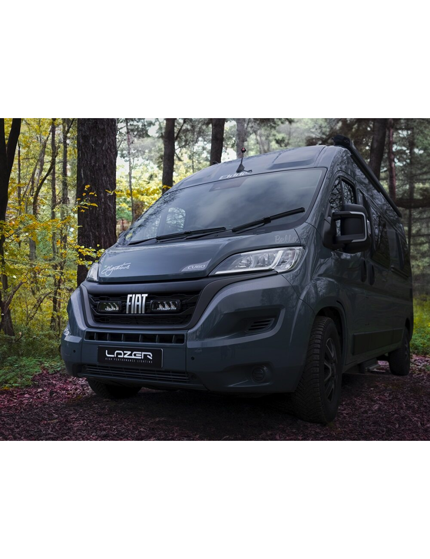 Dedykowany zestaw lamp LAZER TRIPLE-R 750 (Gen2) do montażu w fabrycznym grillu - Fiat Ducato (2022 -)