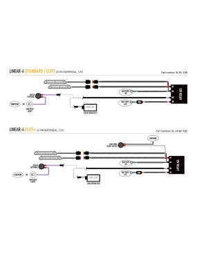 Zestaw lampy LAZER Linear 6 z systemem montażu w fabrycznym grillu - Isuzu D-Max (2024 - 2026 -)