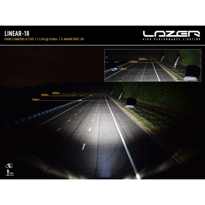 Zestaw lampy LAZER Linear 18 - z systemem montażu w fabrycznym grillu - Toyota Tacoma TRD (2024 -) - ujęcie 4