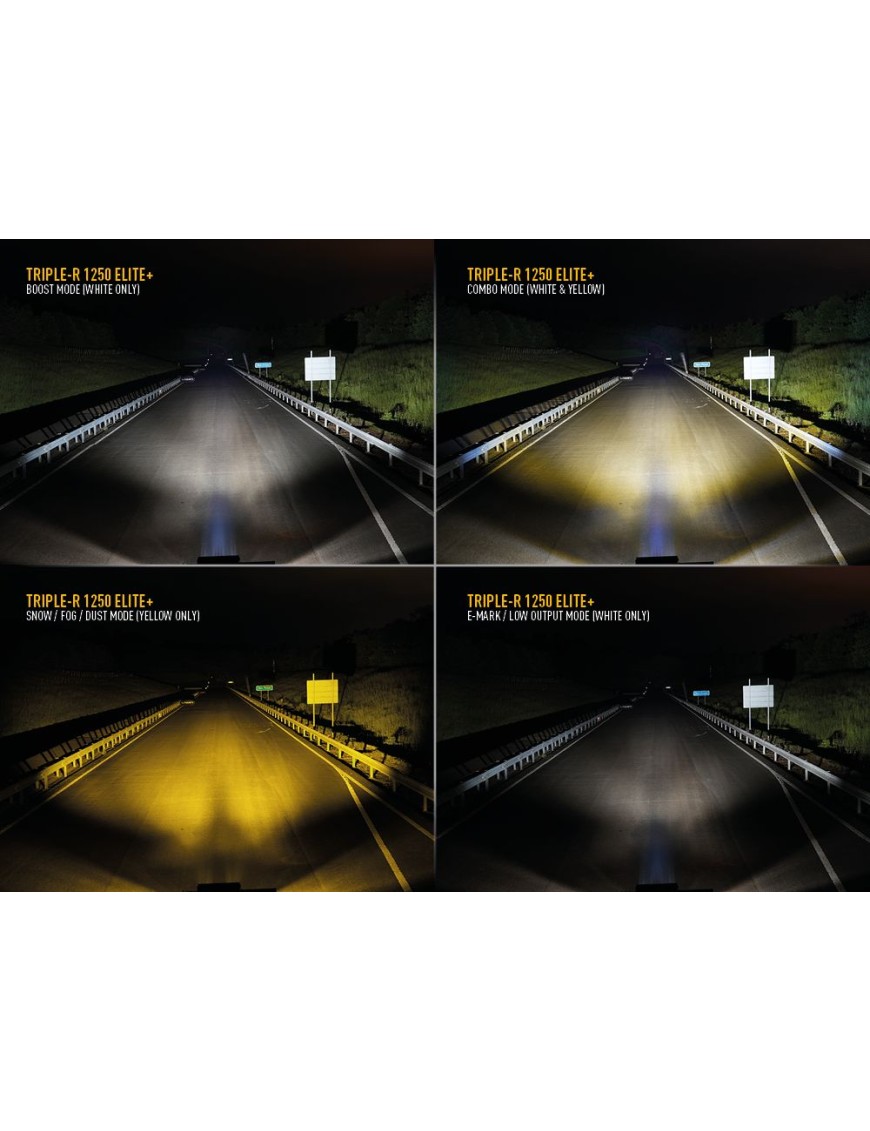 Lampa LAZER TRIPLE-R 1250 Elite+ z systemem do montażu w fabrycznym grillu - Ford Ranger Wildtrak (2023 -)