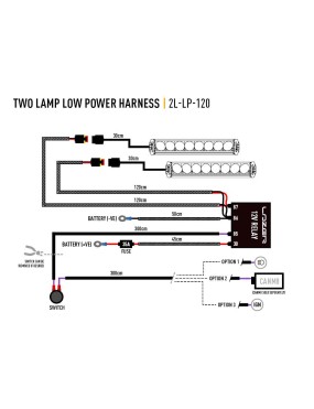 Zestaw dwóch lamp LAZER TRIPLE-R 750 Elite (Gen2) z systemem montażu w fabrycznym grillu - Isuzu D-Max (2021 - 2022)