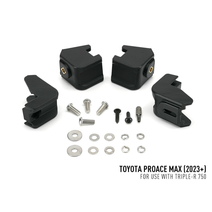 Zestaw dwóch lamp LAZER Triple-R 750 z systemem montażu w fabrycznym grillu - Toyota Proace Max (2023 - ) - ujęcie 4