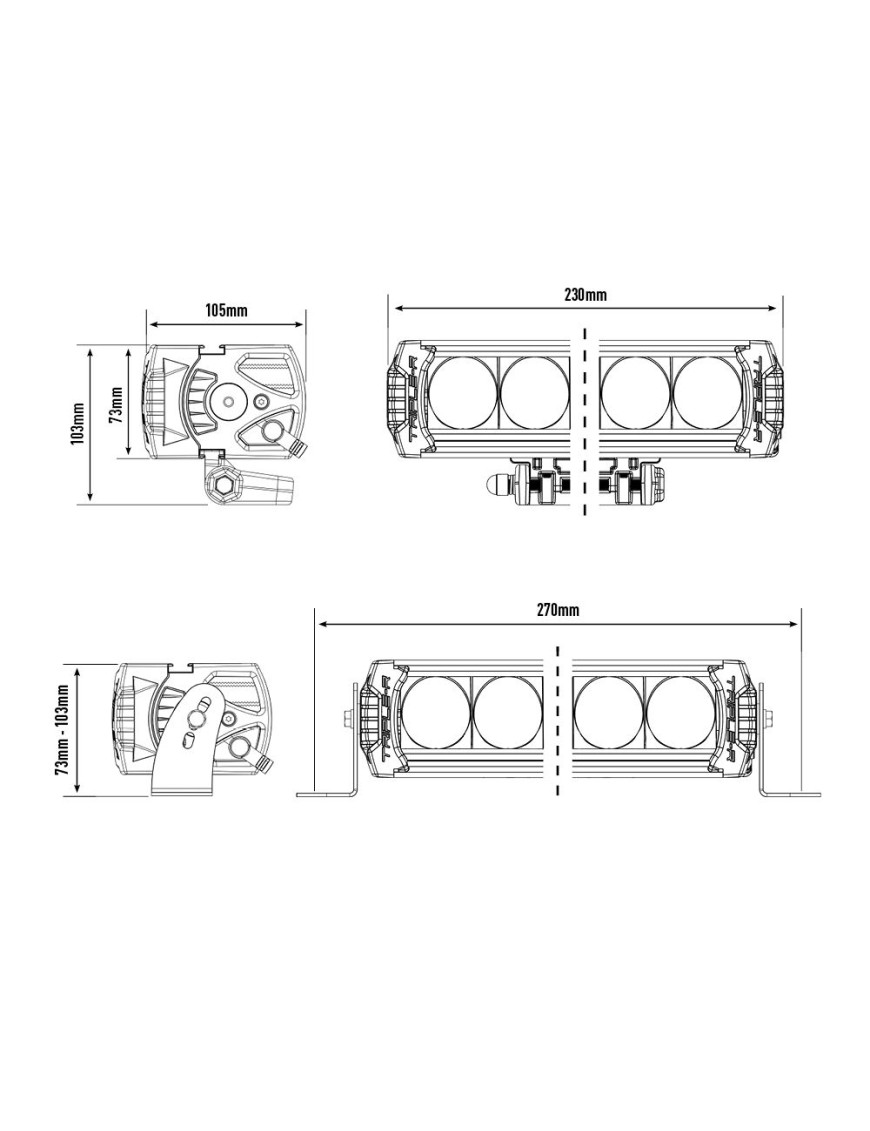 Dedykowany zestaw lamp LAZER TRIPLE-R 750 Wide do montażu w fabrycznym grillu Fiat Ducato (2022 -)
