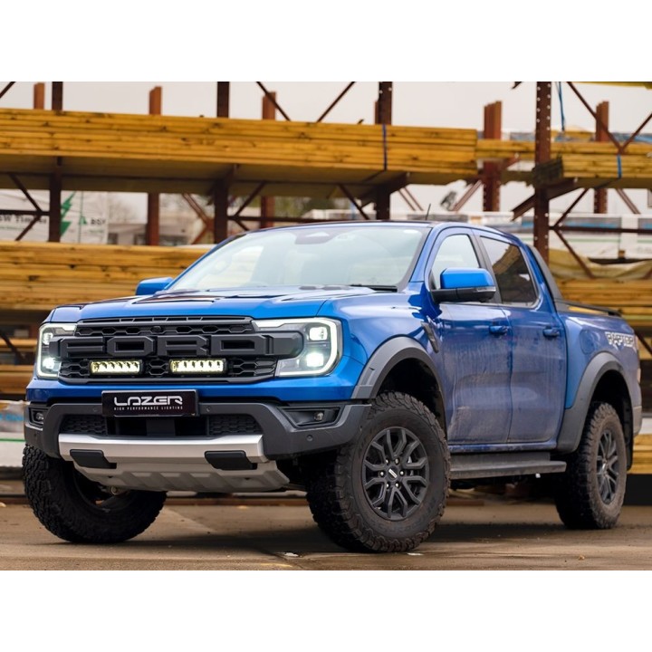 Zestaw dwóch lamp LAZER TRIPLE-R 850 Elite (Gen2) z systemem montażu w fabrycznym grillu – Ford Ranger Raptor (2023 -)