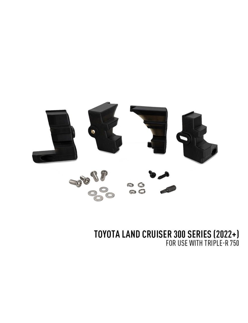 Zestaw dwóch lamp LAZER TRIPLE-R 750 Elite (Gen2) z systemem montażu w fabrycznym grillu - Toyota Land Cruiser 300 (2021 -)