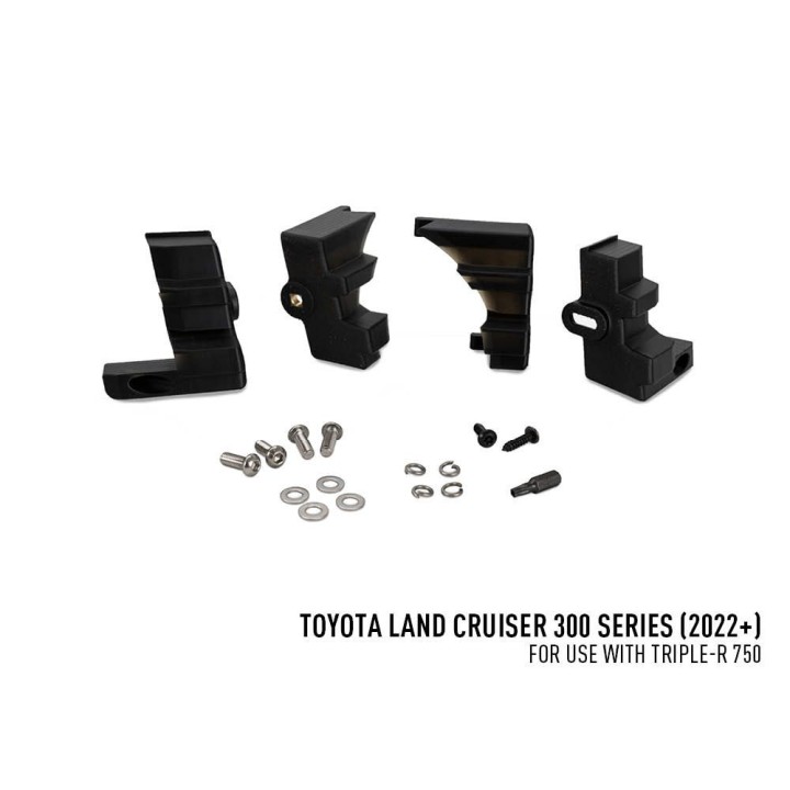 Zestaw dwóch lamp LAZER TRIPLE-R 750 Elite (Gen2) z systemem montażu w fabrycznym grillu - Toyota Land Cruiser 300 - ujęcie 8