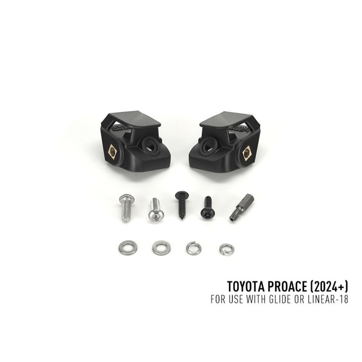 Zestaw lampy LAZER Linear-18 z systemem montażu w fabrycznym grillu - Toyota Proace (2023 - ) - ujęcie 7