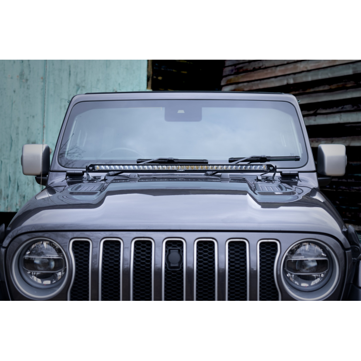 Zestaw montażowy oświetlenia LAZER Linear 24 - Jeep Wrangler JL (2017 -) - ujęcie 2