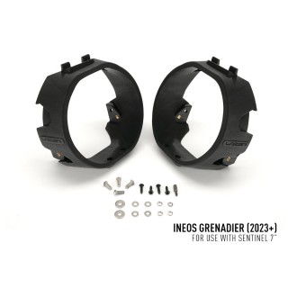 Zestaw lampy LAZER Sentinel 7" z systemem montażu w fabrycznym grillu - INEOS Grenadier - ujęcie 2