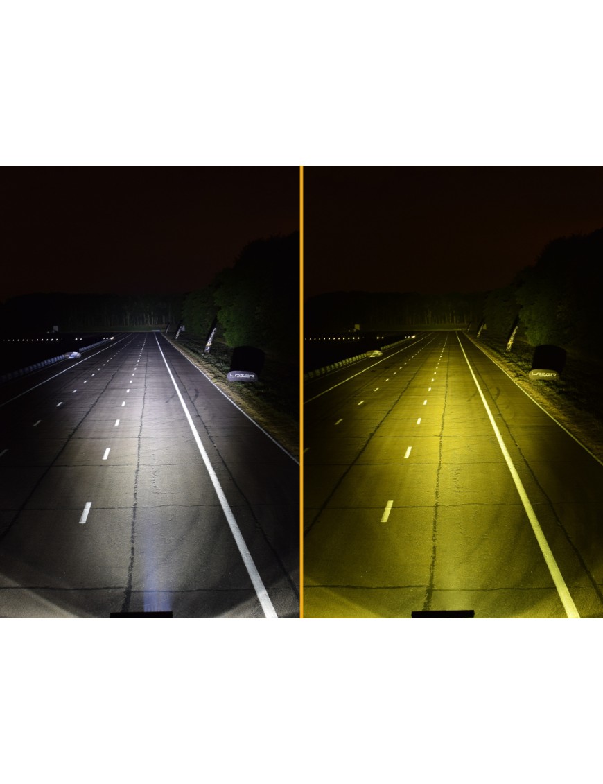 Żółta osłona lamp LAZER Triple-R 750