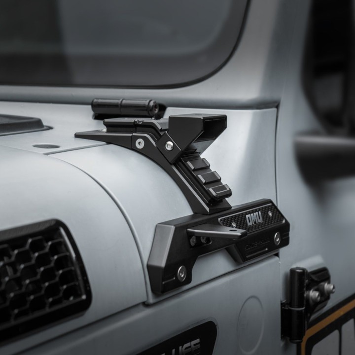 Mocowania lamp OMU na słupku A Jeep Wrangler JL / Gladiator JT - ujęcie 2