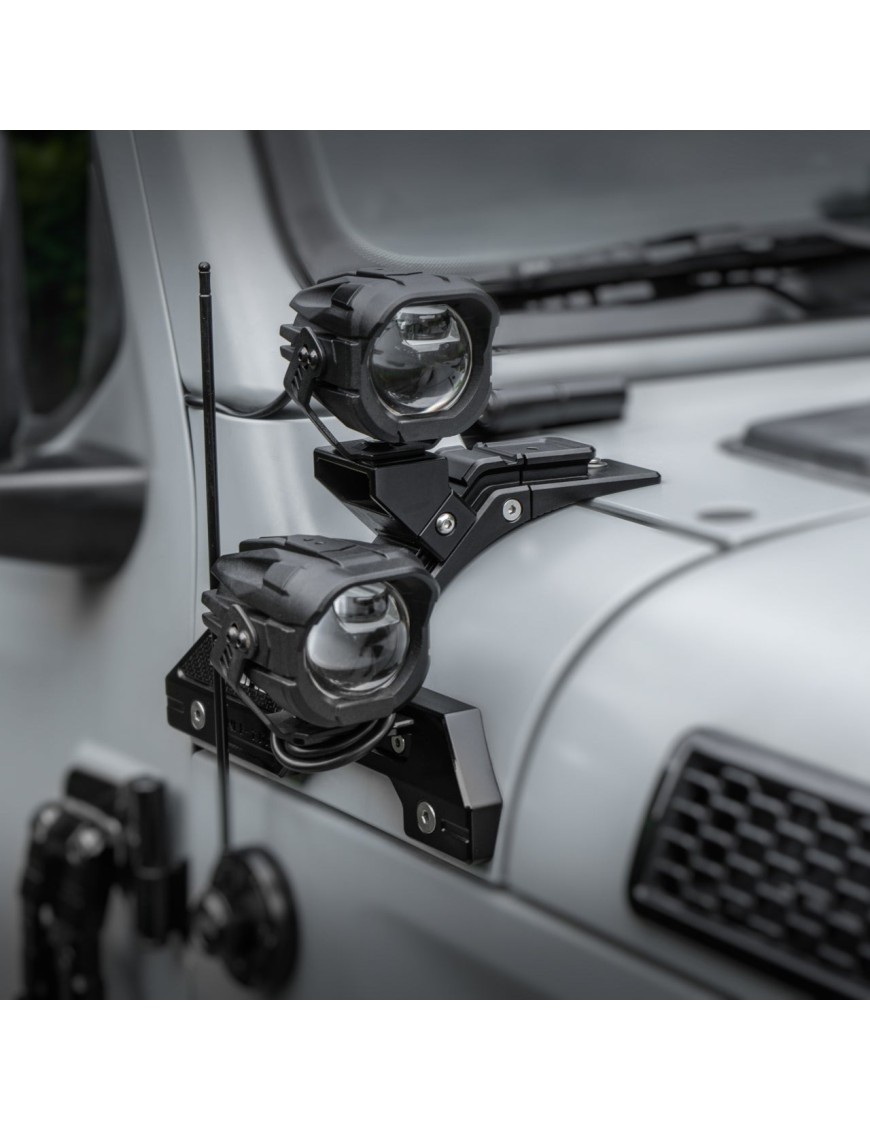 Mocowania lamp OMU na słupku A Jeep Wrangler JL / Gladiator JT