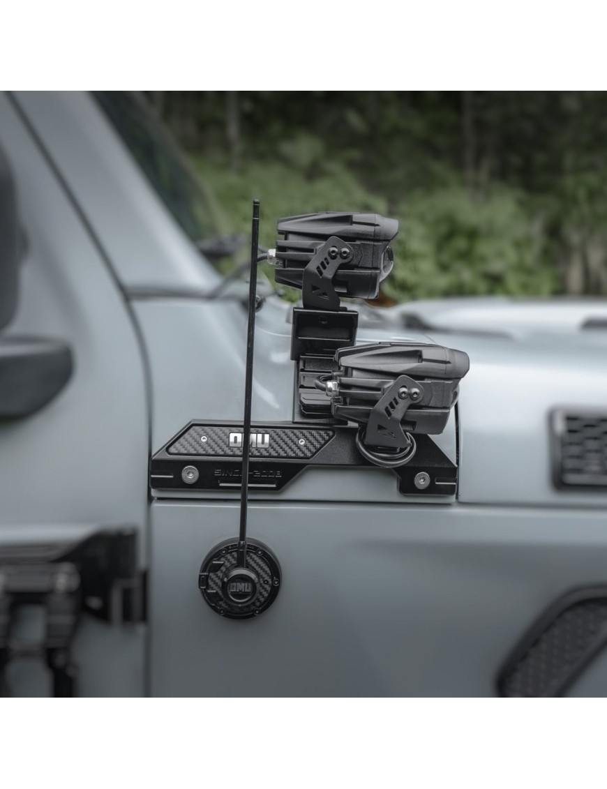 Mocowania lamp OMU na słupku A Jeep Wrangler JL / Gladiator JT
