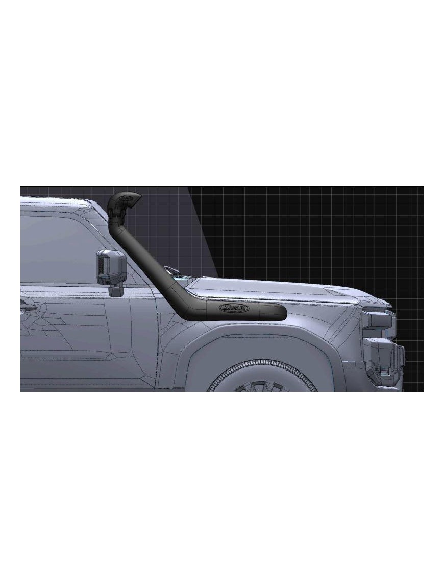 Snorkel Safari V-Spec SS191HF - Toyota Land Cruiser Prado 250