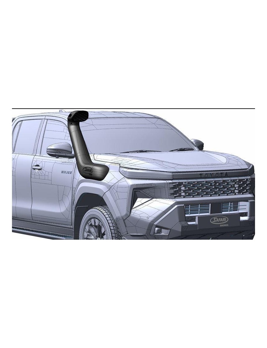 Snorkel Safari Armax SS223HP - Toyota Hilux MY26 2.8 D