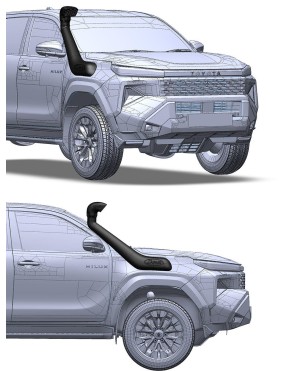 Snorkel Safari V-Spec SS223HF - Toyota Hilux MY26 2.8 D