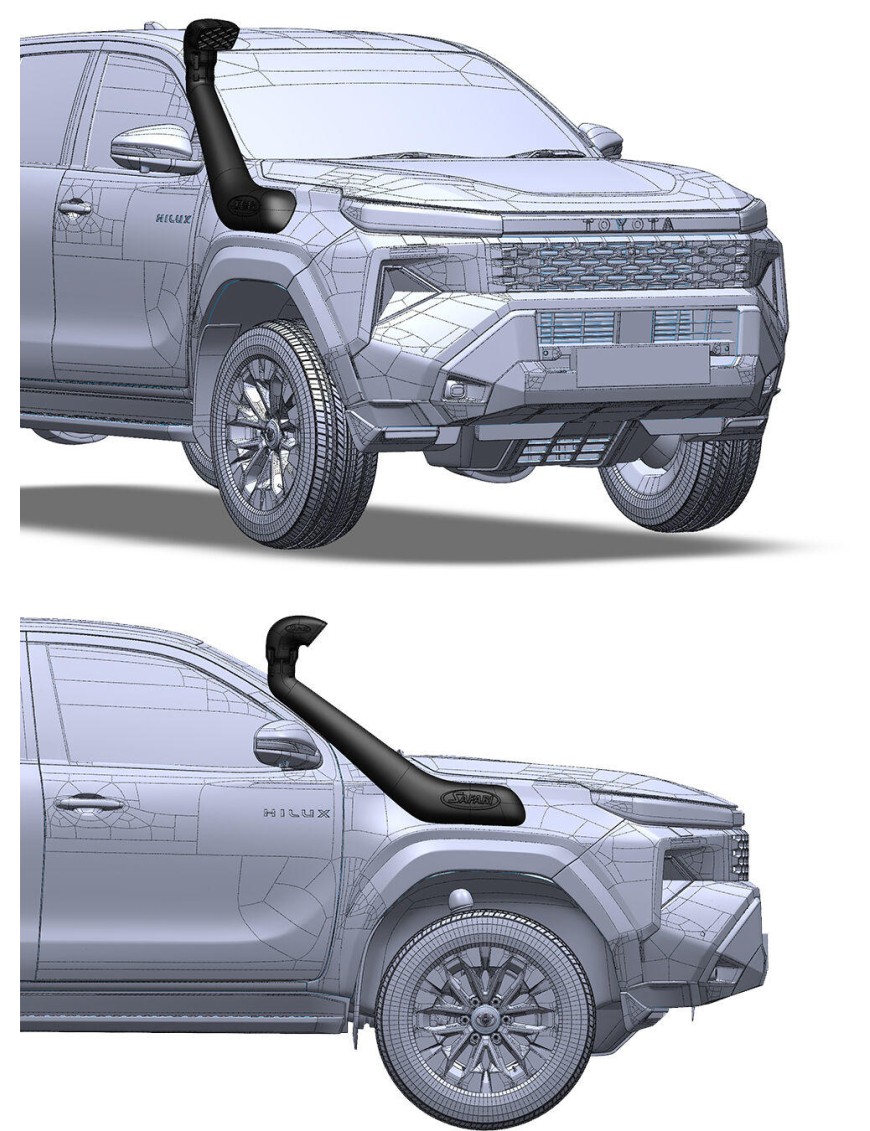 Snorkel Safari V-Spec SS223HF - Toyota Hilux MY26 2.8 D