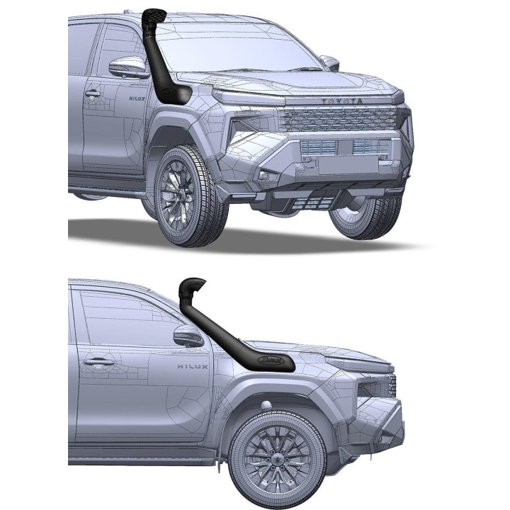 Snorkel Safari V-Spec SS223HF - Toyota Hilux MY26 2.8 D ARB - ujęcie 5