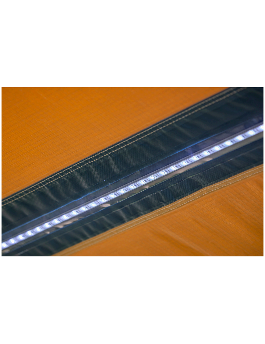 Markiza ARB 3 x 2,5 m z LED, czarna obudowa aluminiowa