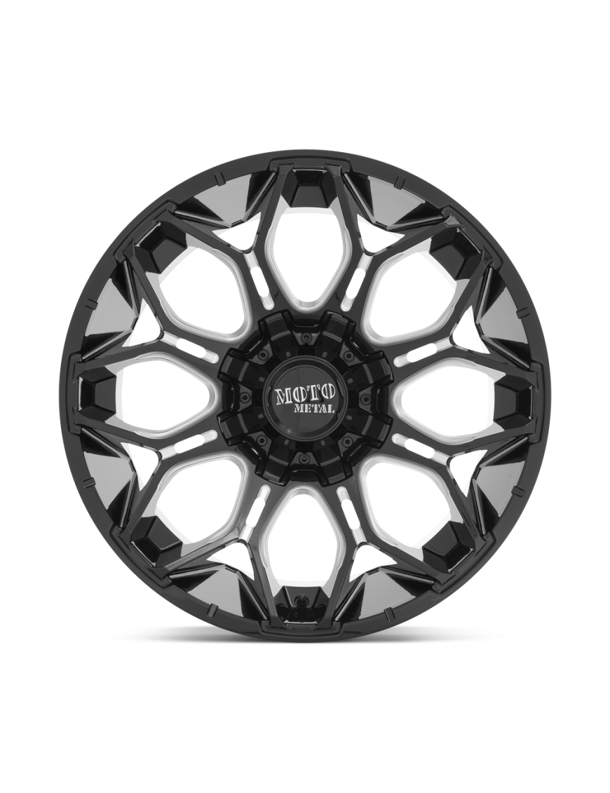 Felga aluminiowa MO808 SNIPER Gloss Black Milled MOTO METAL