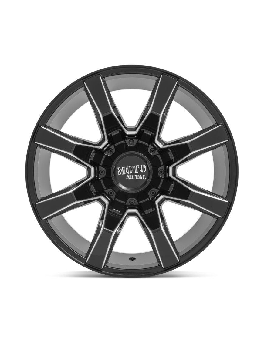 Felga aluminiowa MO804 SPIDER Gloss Black Milled MOTO METAL - ujęcie 3