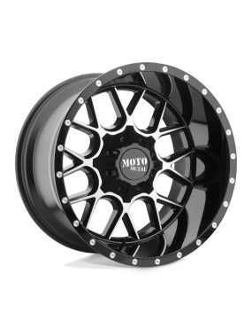 Felga aluminiowa MO986 SIEGE Gloss Black Machined MOTO METAL